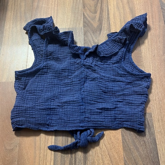 Blue crop top - Picture 3 of 3